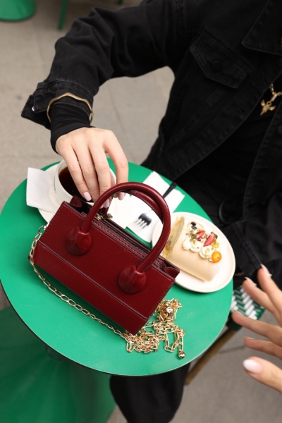 Amanda Bordo El Ve Omuz Çantası