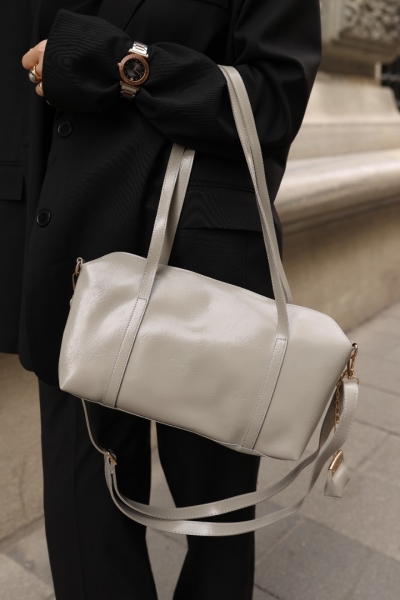 Romeo Gri Omuz Çantası