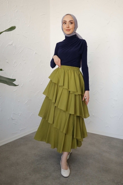 Hc Linya Yeşil Etek