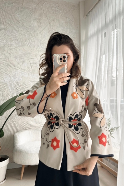 Poll Kardelen Taş Rengi Ceket