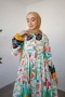 Talya Hardal Uzun Viskon Elbise