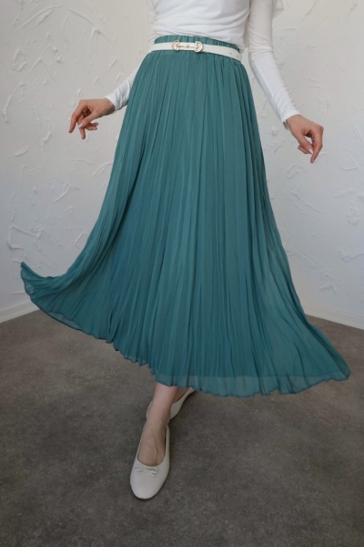 Hc Mono Yeşil Kloş Etek