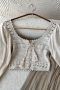 Rozerin Bej Crop Bluz