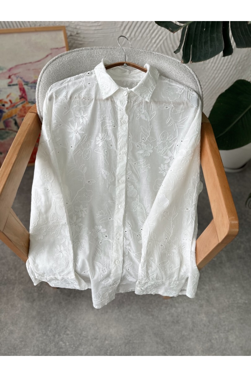 Darren Beyaz Gömlek