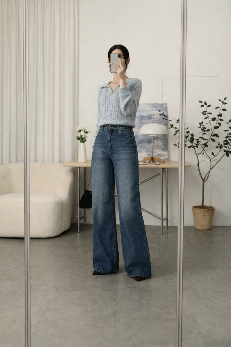 Mays Mavi Denim Kot Pantolon