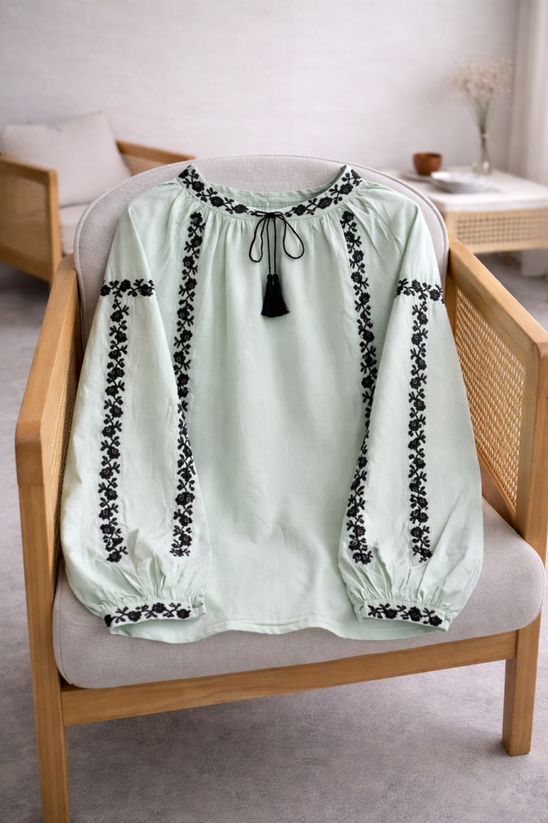 Miya Su Yeşili Bluz