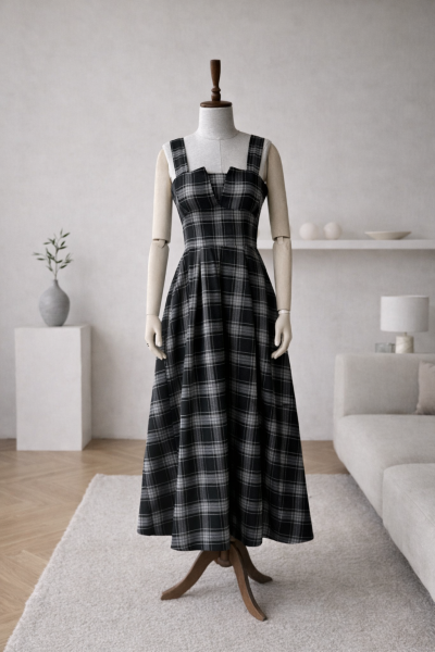 Anabel Siyah Jile Elbise