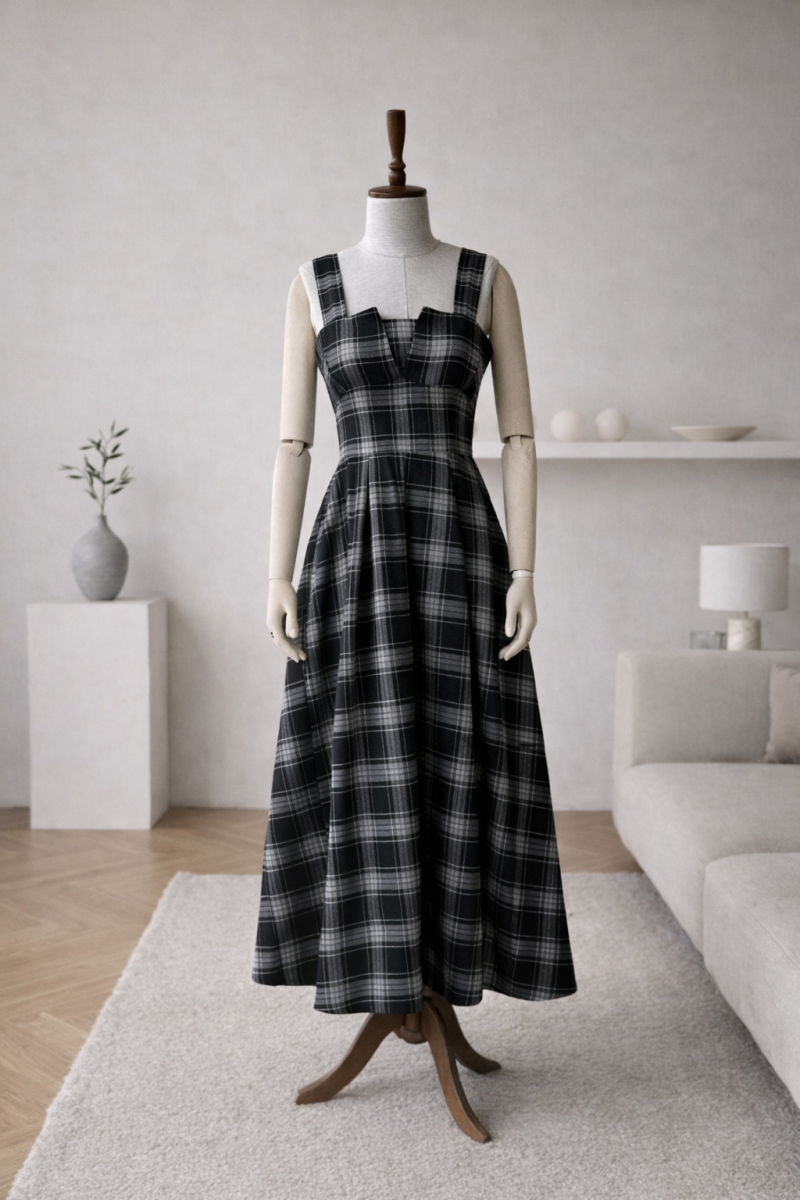 Anabel Siyah Jile Elbise