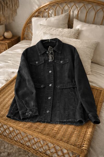 Nova Siyah Kot Ceket