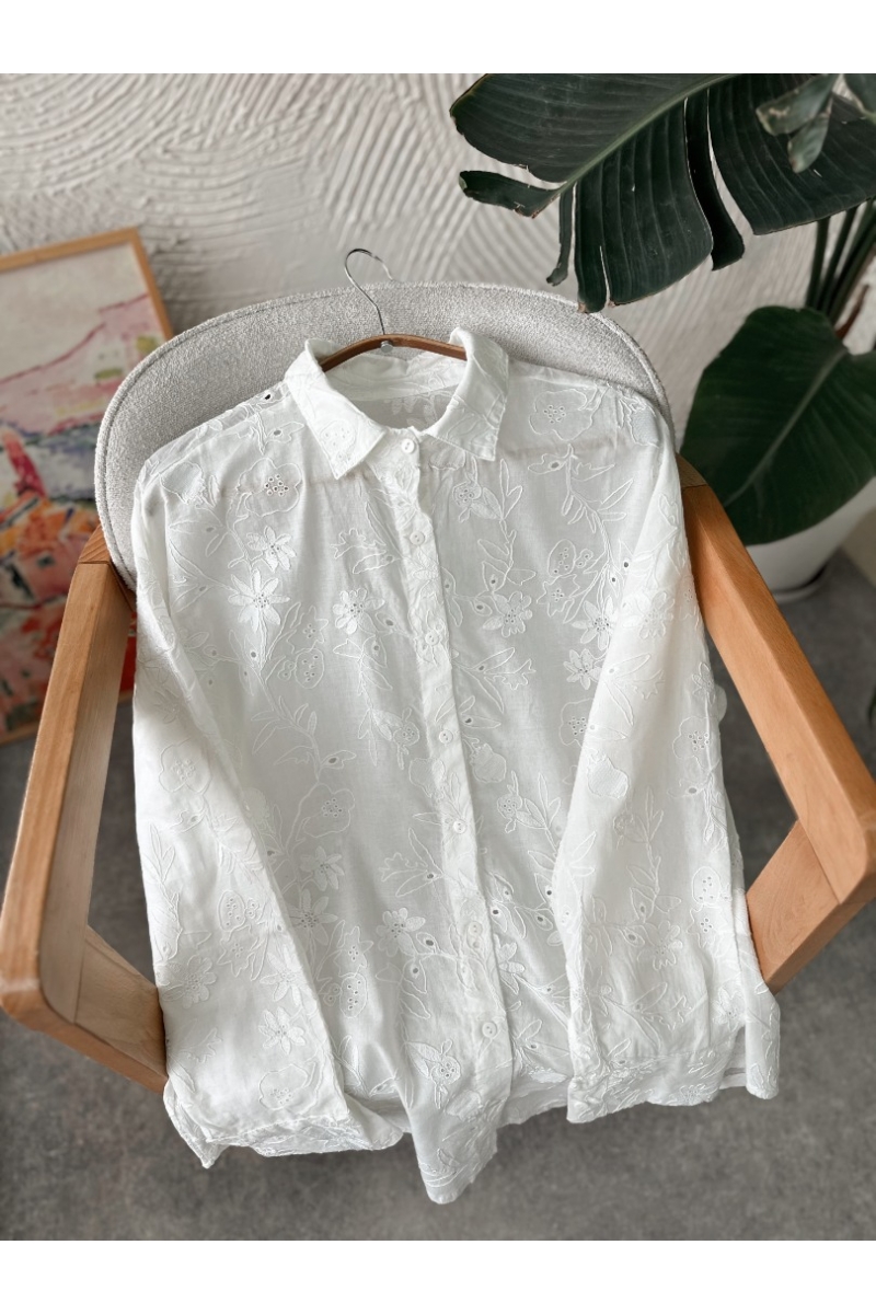 Darren Beyaz Gömlek