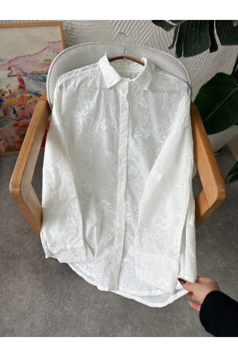 Darren Beyaz Gömlek