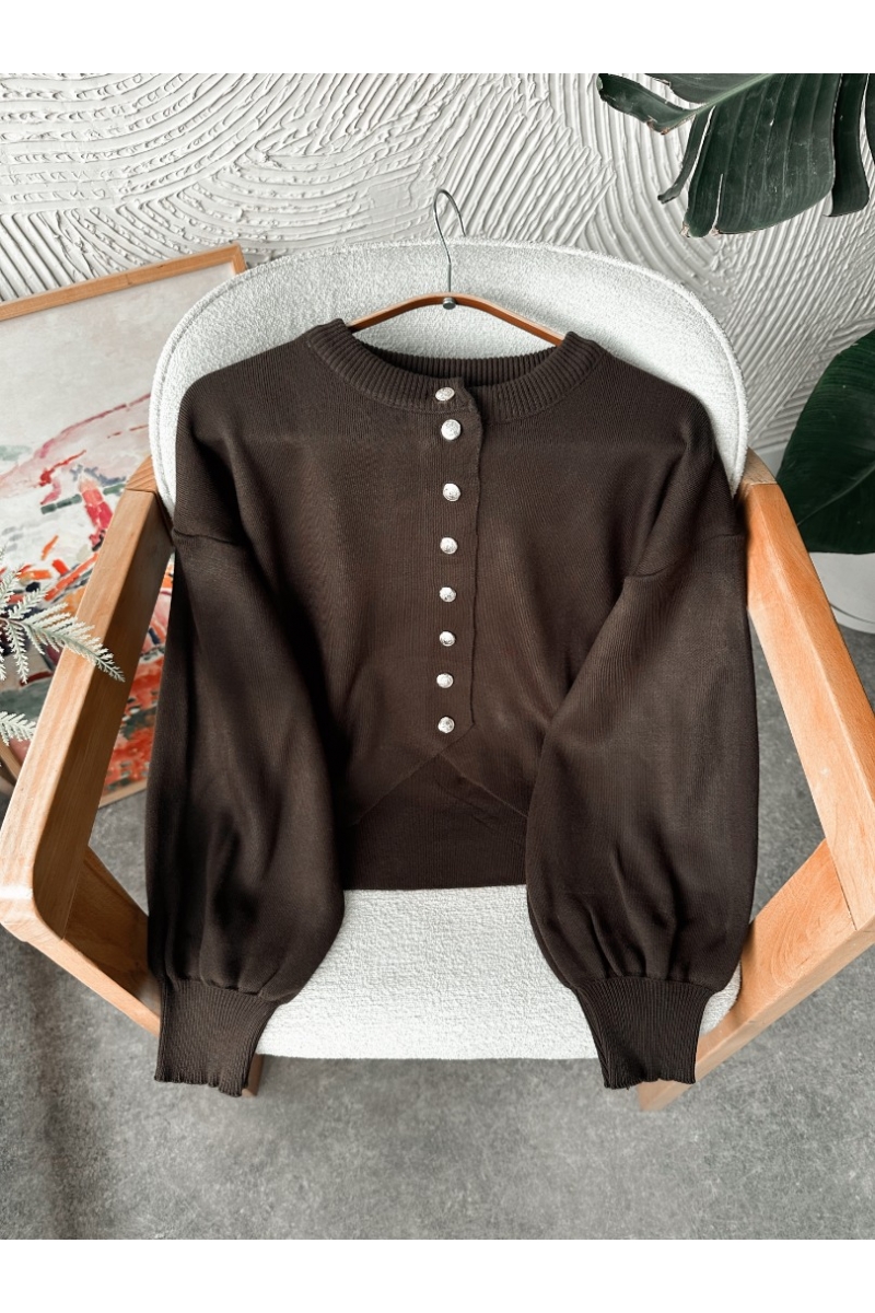 Zoey Kahverengi Hırka