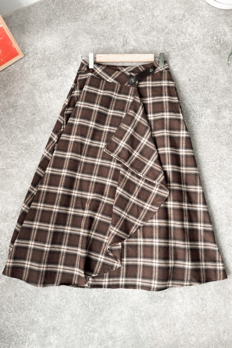 Ezra Acı Kahve Ekose Etek