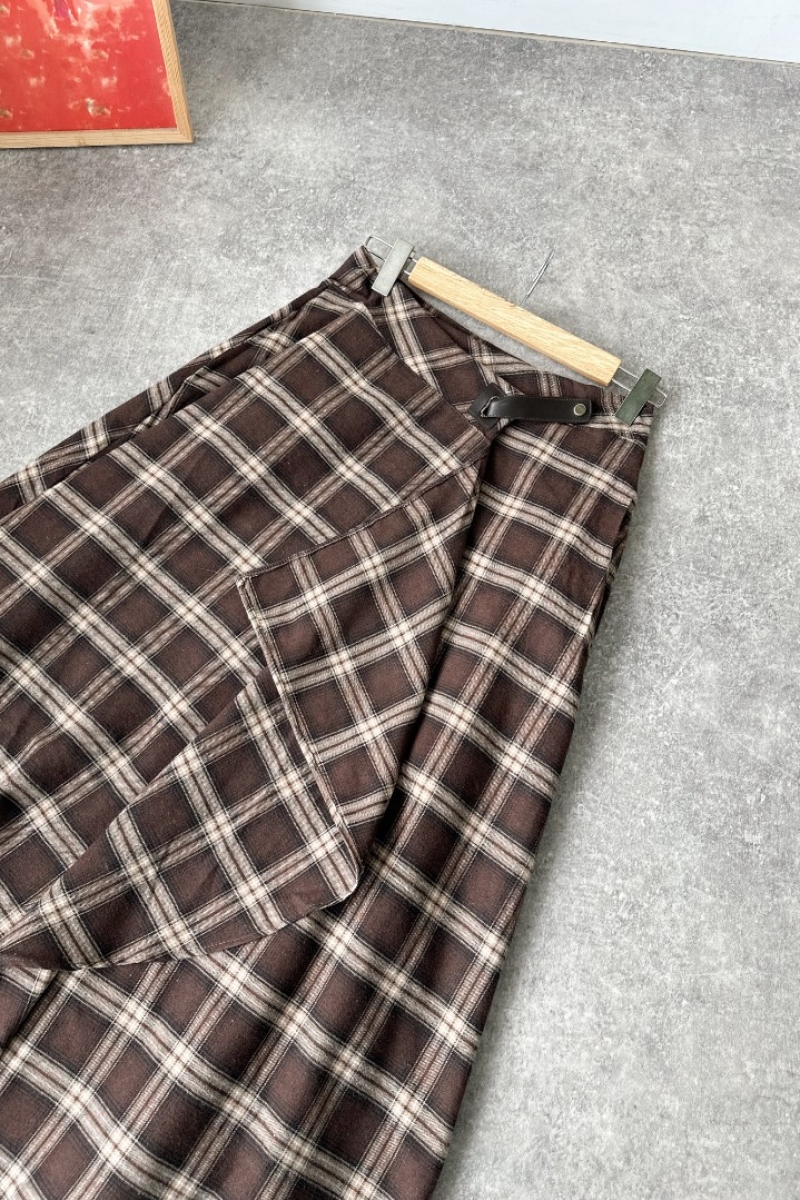 Ezra Acı Kahve Ekose Etek