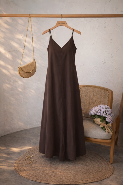 Ahsen Kahverengi Elbise