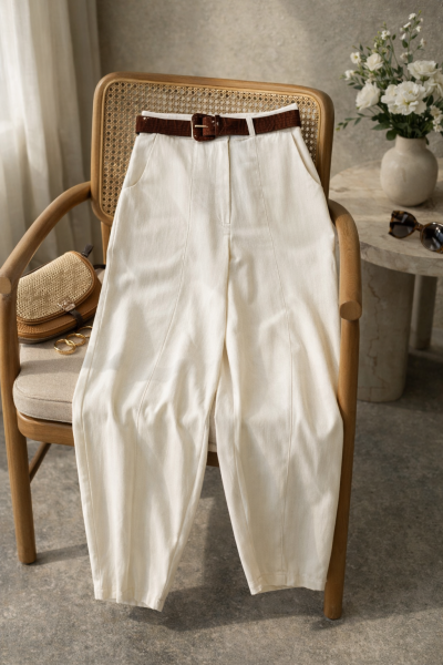 Angeles Ekru Pantolon