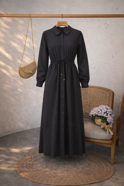 Bonjour Siyah Elbise