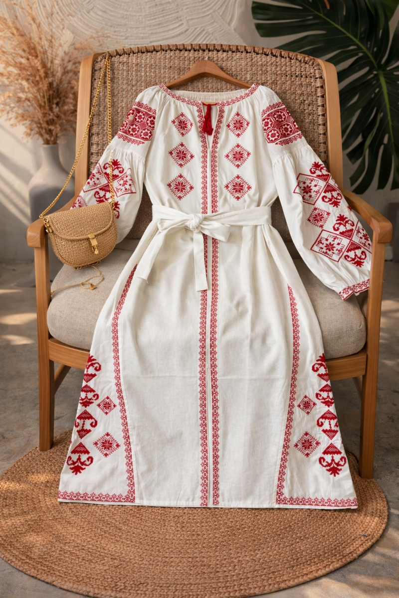 Denye Kırmızı Elbise 