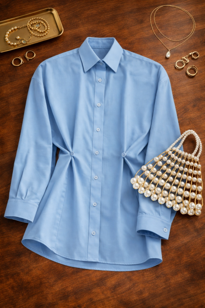 Deren Açık Mavi Tunik