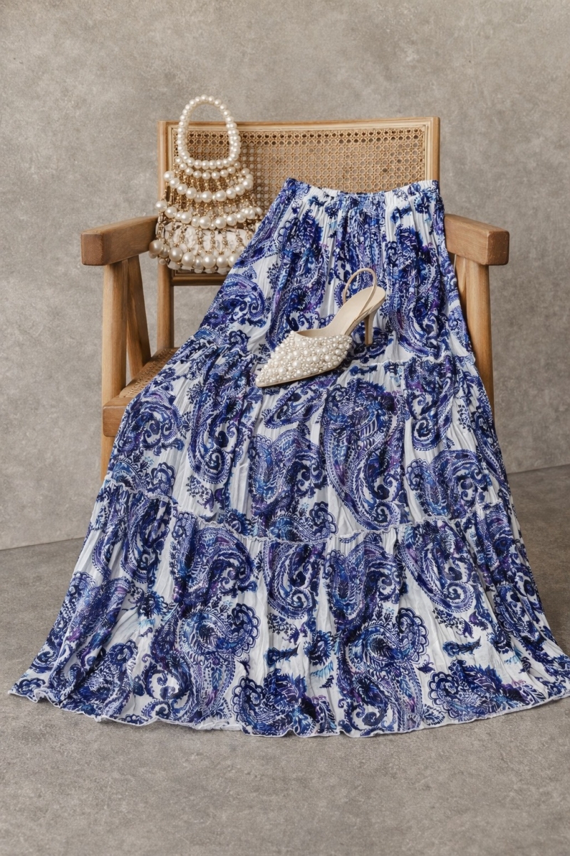 Lara Mor Çiçekli Etek