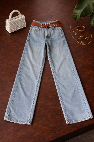 Menra Mavi Denim Kot Pantolon