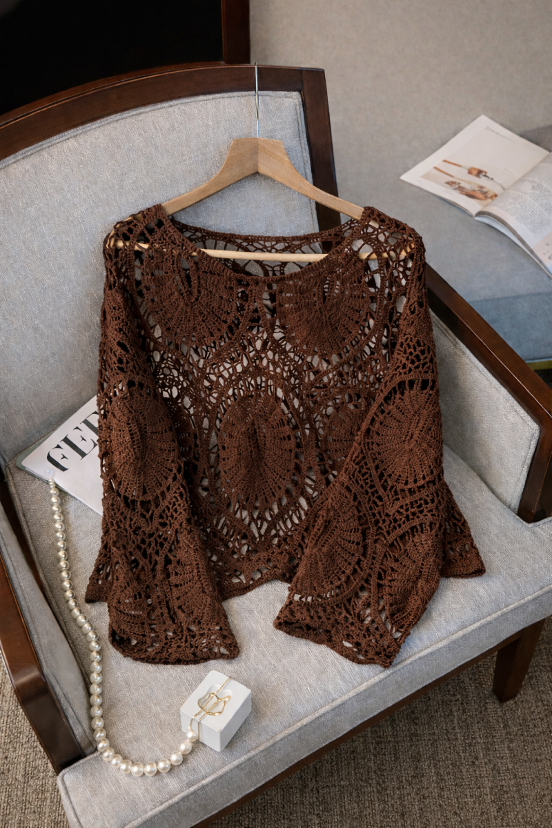 Nancy Kahverengi Bluz