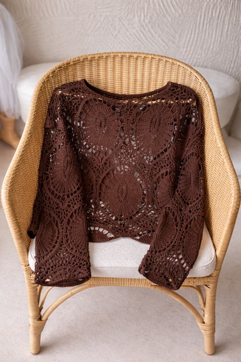 Nancy Kahverengi Bluz