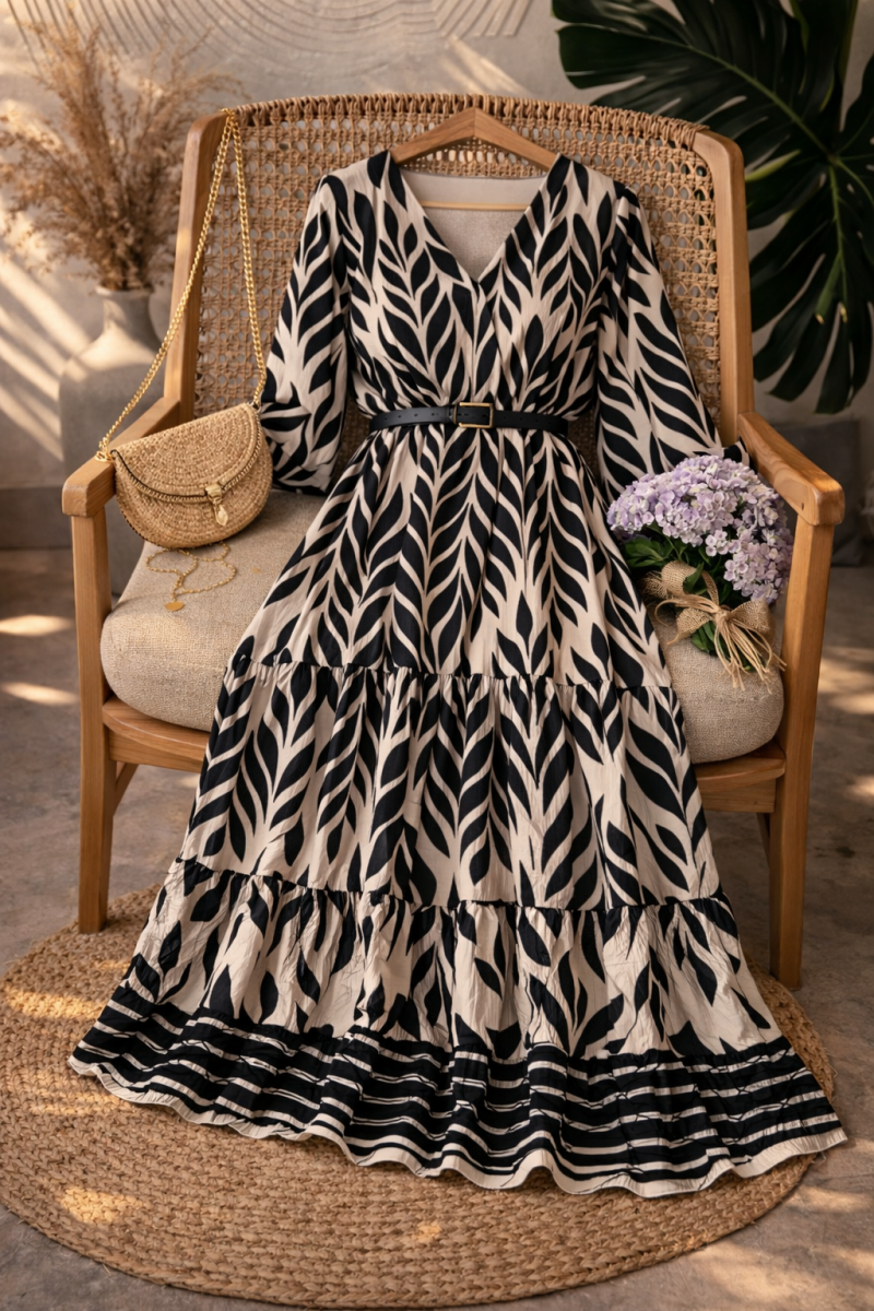 Poll Nimes Bej Elbise