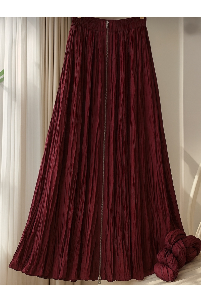 Sarra Bordo Fermuarlı Etek 
