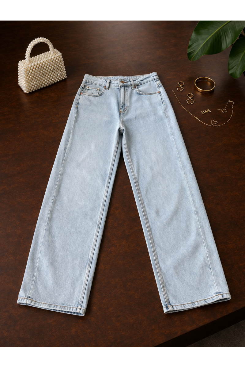 Sarpel Açık Mavi Kot Denim Pantolon