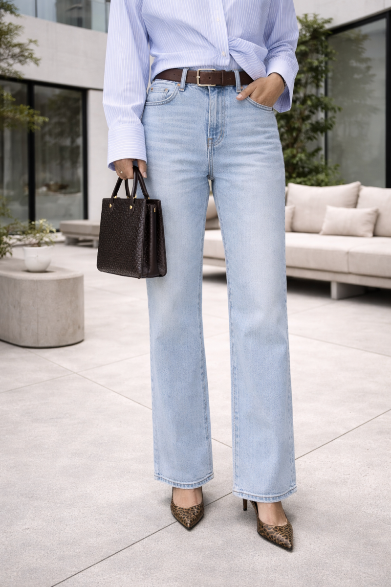 Sarpel Açık Mavi Kot Denim Pantolon