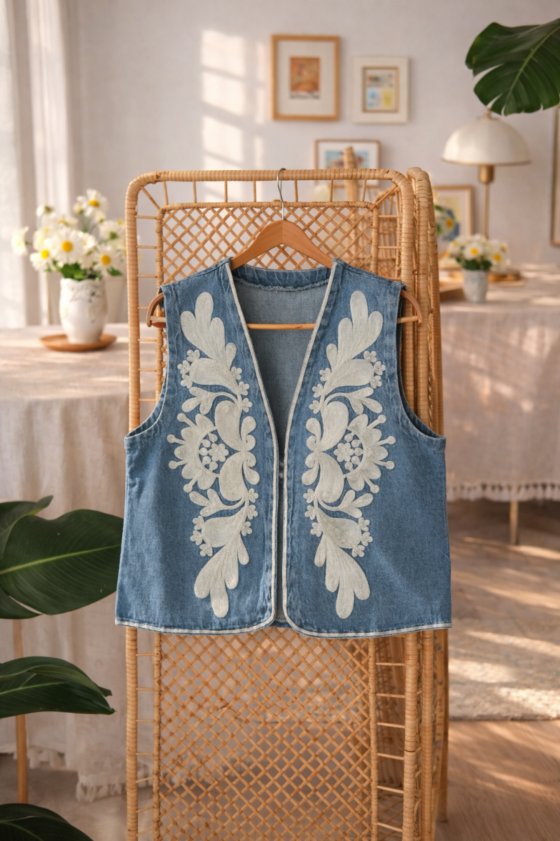 Semra Mavi Kot Yelek