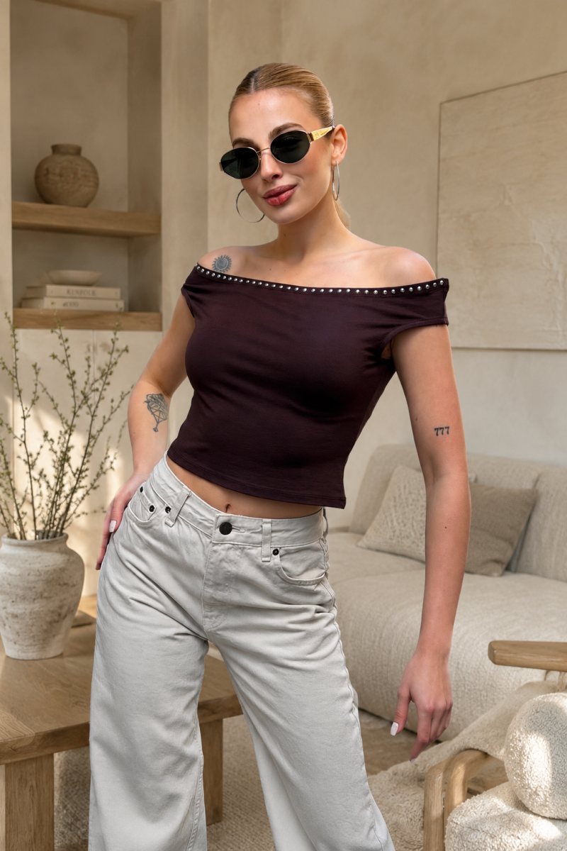 Sensey Kahverengi Bluz