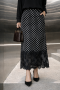 Seray Siyah Puantiyeli Etek 