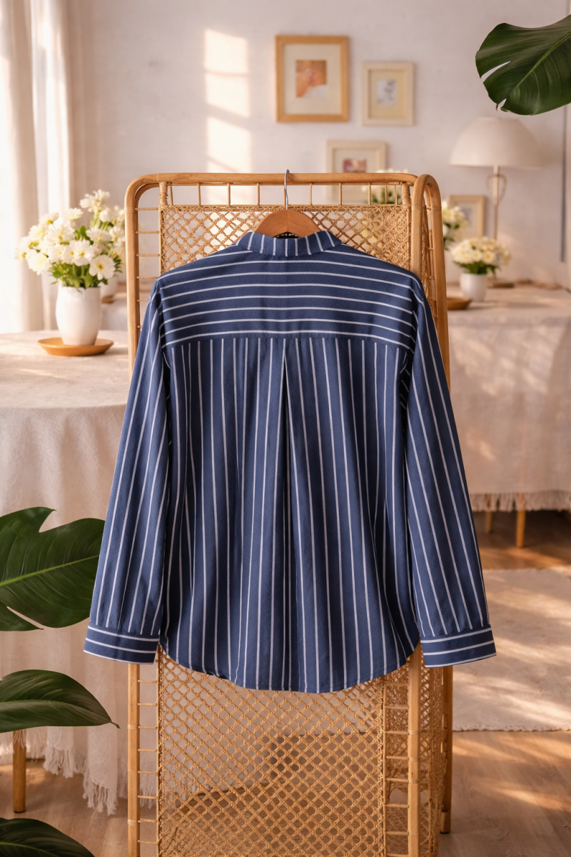 Suna Lacivert Gömlek 