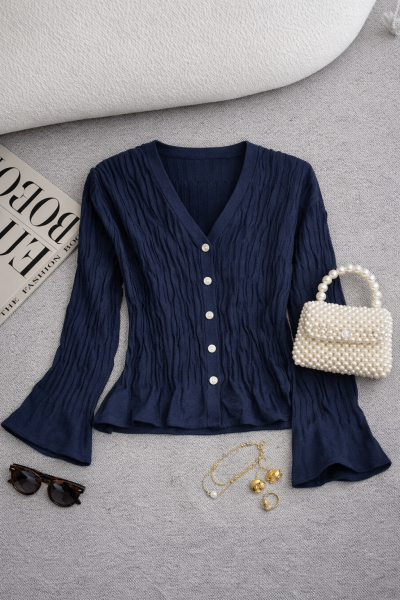 Tanya Lacivert Hırka